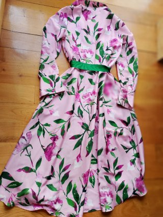Vestido floral Carolina Herrera