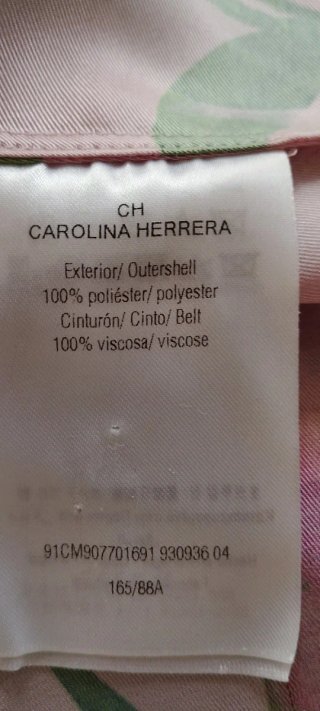 Vestido floral Carolina Herrera