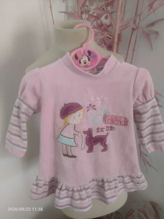 Vestido de Terciopelo para Bebé (3-6 meses) dibujo