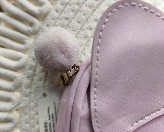 Neceser Kawaii Gato Rosa Cremallera Pom Pom