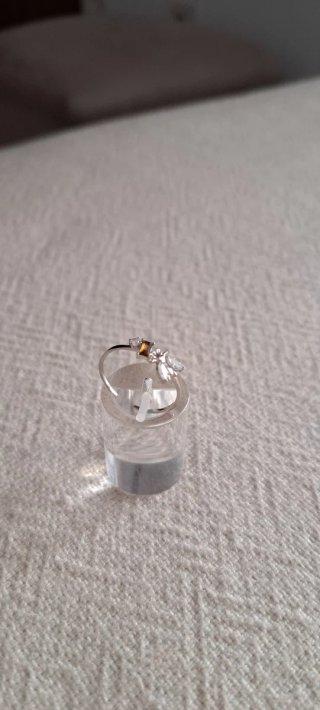 Anillo Plata ajustable diseño Insecto