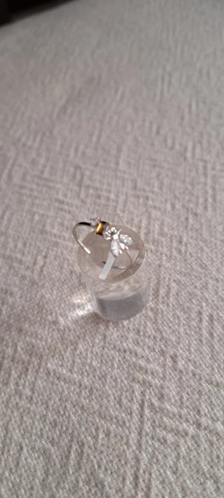 Anillo Plata ajustable diseño Insecto