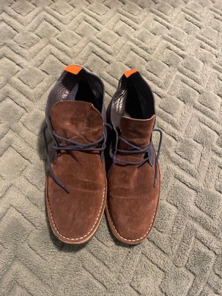 Botines de piel ante marrón