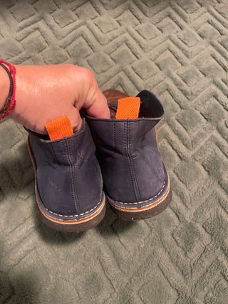 Botines de piel ante marrón