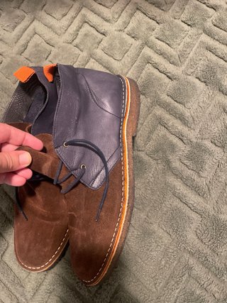 Botines de piel ante marrón