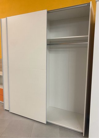 Armario de Puertas Correderas Blanco