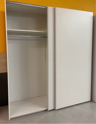 Armario de Puertas Correderas Blanco