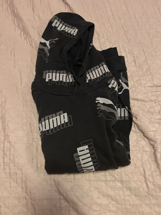 Felpa Puma nera con logo
