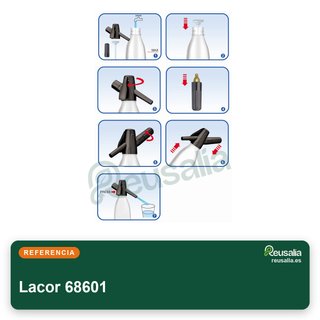 Bottiglia sifone Lacor 68601 CO2 1 litro