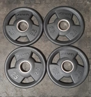 Barra Olímpica de 150cm de 50mm y discos Olímpicos
