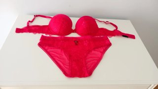 Conjunto Lencería Emporio Armani Rojo