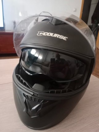 Casco de Moto D-Course Negro