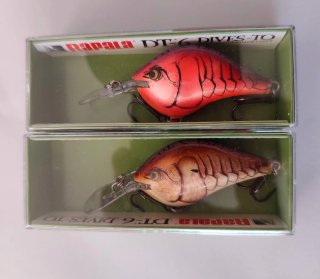 Lote 2 señuelos Rapala DT-6 Dives-To 37