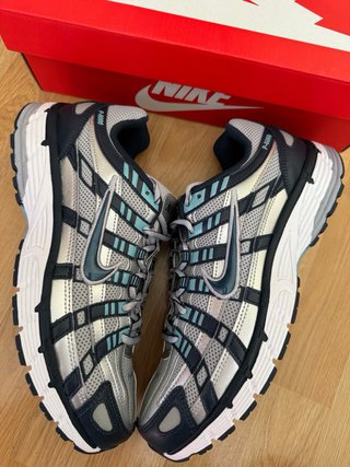 Zapatillas Nike P-6000 Plata y Turquesa
