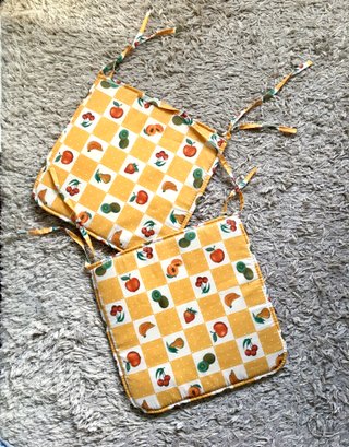 Set de 2 Cojines Silla Frutas