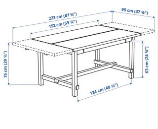 Mesa de Comedor Extensible y 4 Sillas