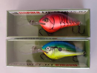 Lote 2 señuelos Rapala DT-12 39