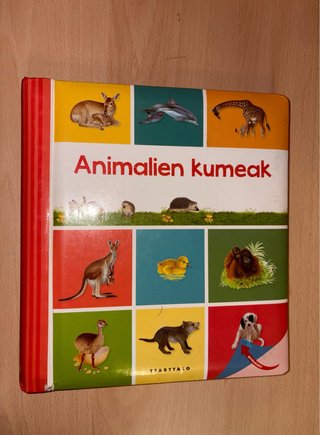 Libro infantil Animalien kumeak Ttarttalo Euskera