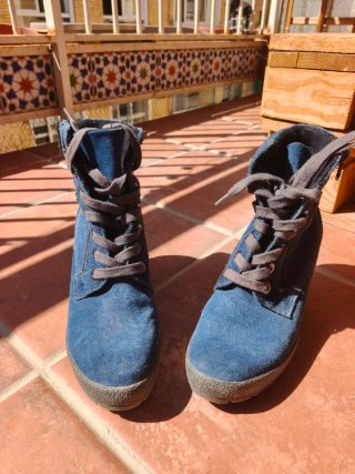 Botines de Tacón Marco Tozzi Azules
