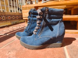 Botines de Tacón Marco Tozzi Azules
