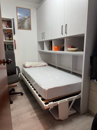 Mueble Cama Abatible con Escritorio y Armario