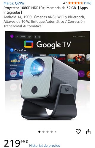 Proyector QVWi 1080P HDR10+ 32GB