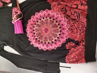 Vestido Desigual Negro Talla XS