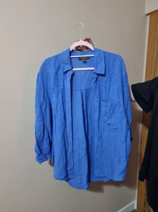 Camisa Larga Azul Primark