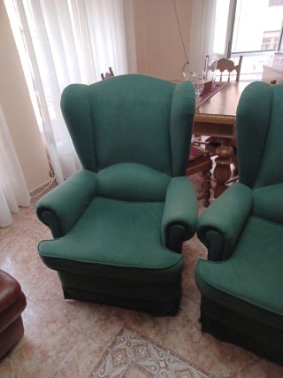 2 Sillones Orejeros Verdes