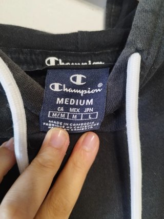 Sudadera Champion Negra Talla M