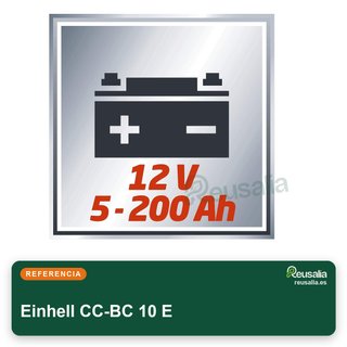 Einhell CC-BC 10 E cargador baterías 5-200Ah 12V
