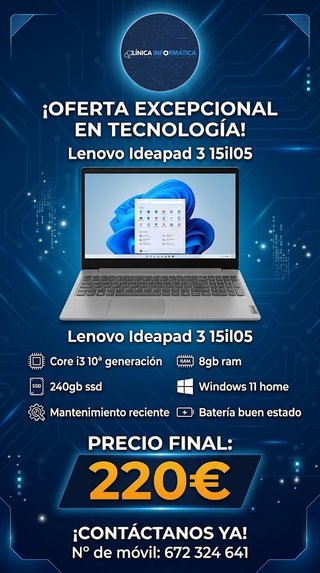 Lenovo IdeaPad 3 Garantía 3 Meses