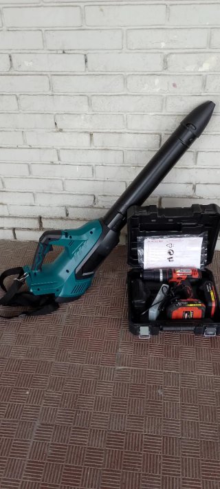 Taladro y soplador a bateria