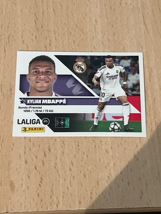 Cromo Panini Kylian Mbappé LaLiga 2024-25