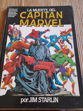 Comic La Muerte del Capitán Marvel,por Jim Starlin
