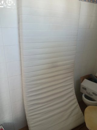 Colchón 90 × 190 cm aprox. con funda lavable