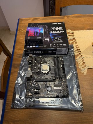 Kit Intel i7 8700K + Placa Asus Prime B360M-A