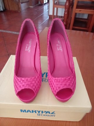 Zapatos de Tacón Fucsia Marypaz Talla 36