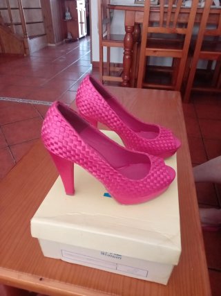 Zapatos de Tacón Fucsia Marypaz Talla 36