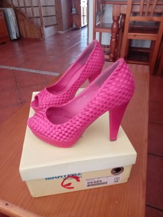 Zapatos de Tacón Fucsia Marypaz Talla 36