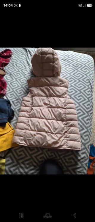 Chaleco Acolchado Beige Talla XS