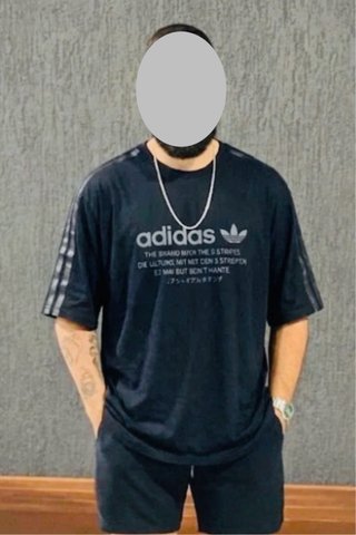 Camiseta Adidas Negra Talla XL