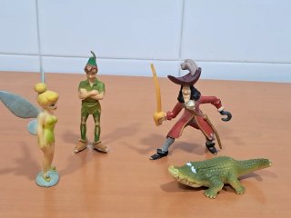 Lote 4 Figuras Disney Peter Pan