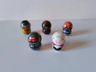 Set di 5 Wooblies Marvel