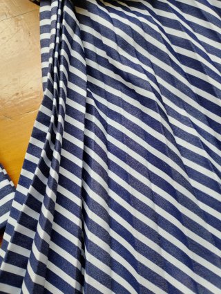 Vestido Carolina Herrera Rayas Azul/Blanco