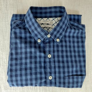 Camisa Mango Cuadros Azul Talla S
