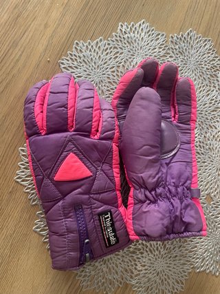 Guantes Thinsulate Talla S Morado/Rosa