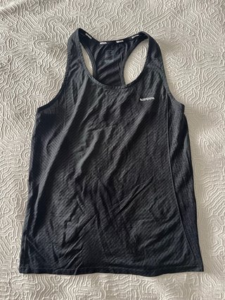 Camiseta running Kiprun mujer negra