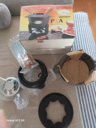 Set de Fondue 10 Piezas Hierro Fundido