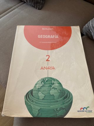 Geografía, 2 Bachillerato